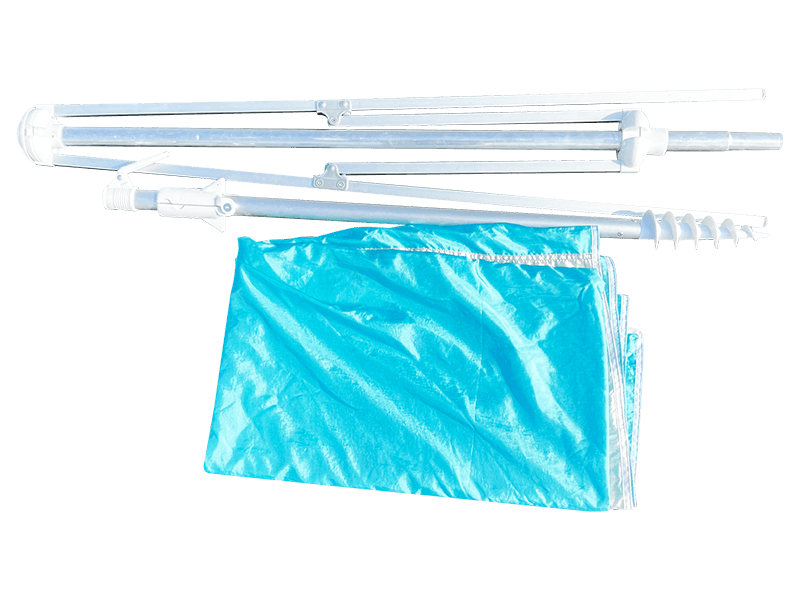 2.8*2.4M 2 Nervürlü Dekoratif Plaj Şemsiyesi