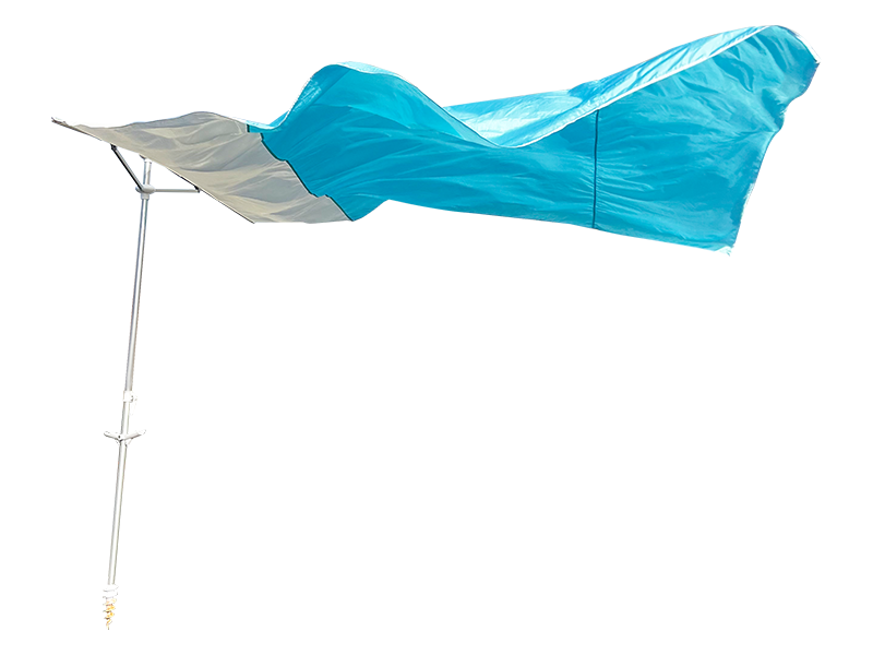 2.8*2.4M 2 Nervürlü Dekoratif Plaj Şemsiyesi