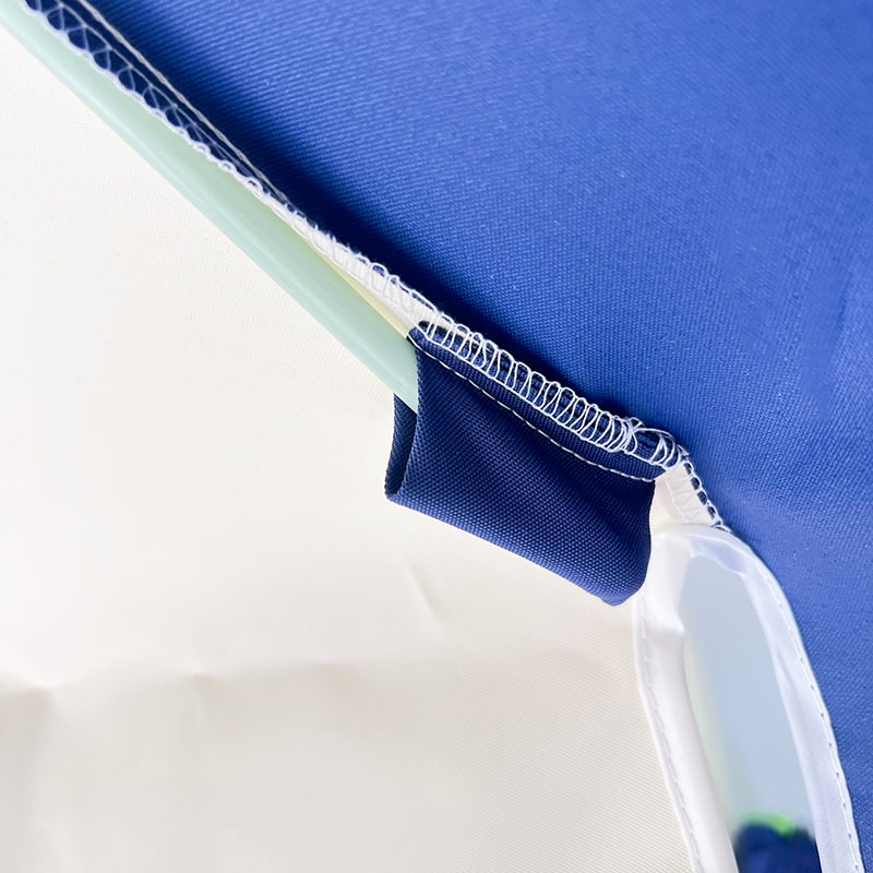 2.5M Mavi Ve Beyaz Patchwork Pagoda Şemsiyesi