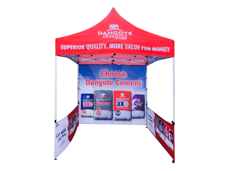 3X3 Renkli Dijital Baskı Açık Hava Reklam Çadırları